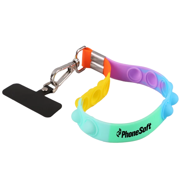 Silicone Pop-It Phone Wristlet