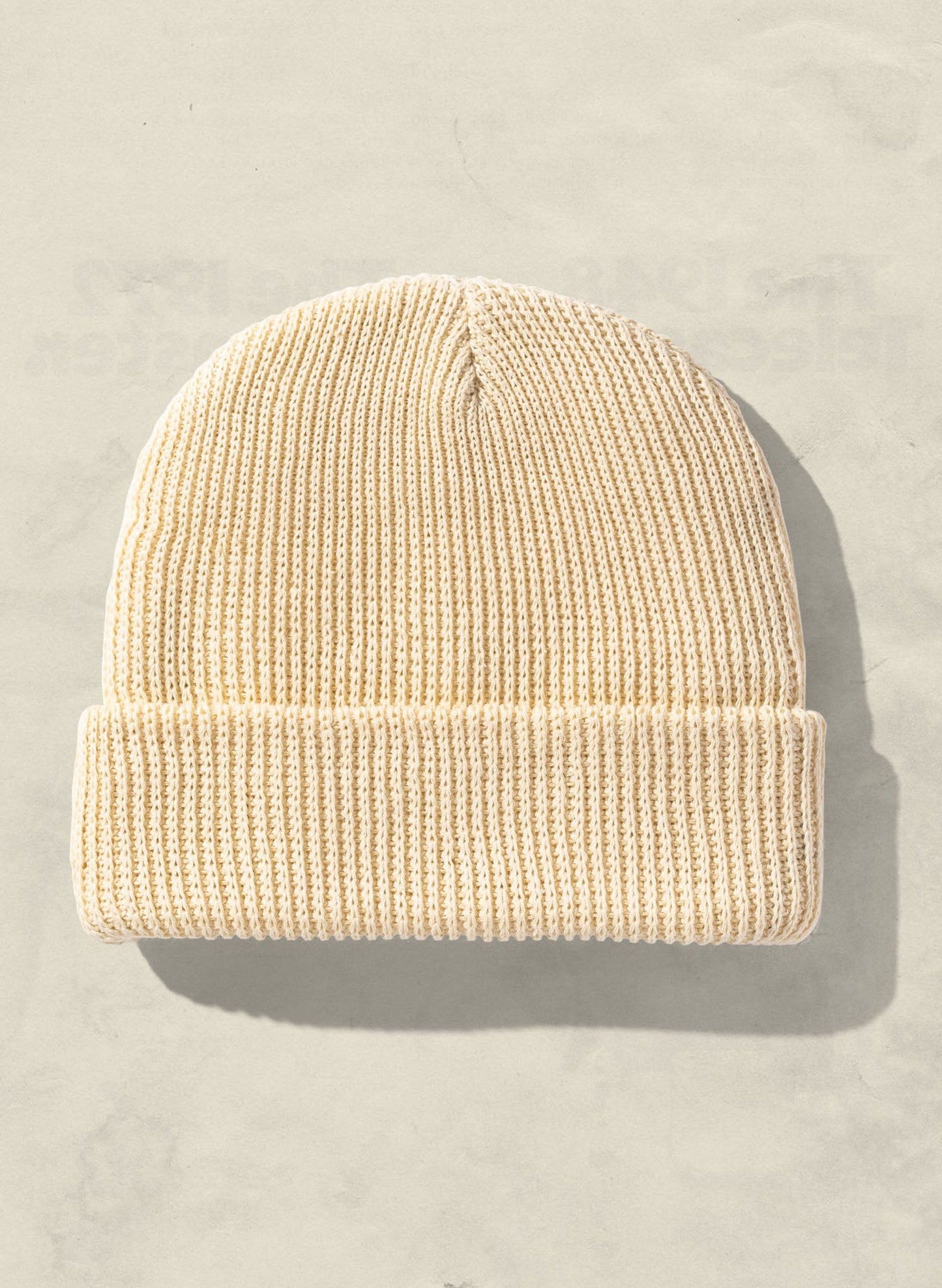 Knit Slacker Beanie - Eggshell