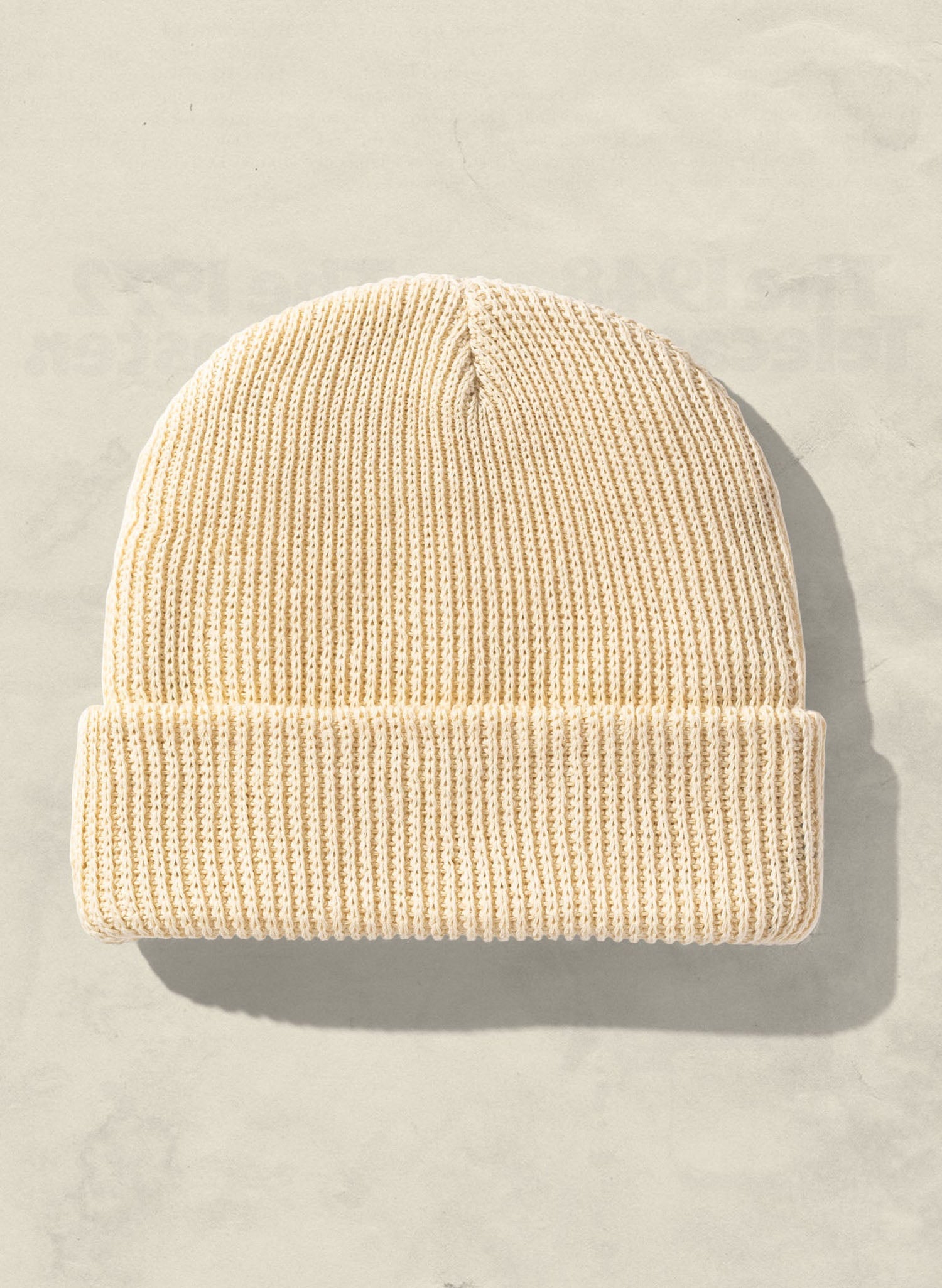 Knit Slacker Beanie - Eggshell