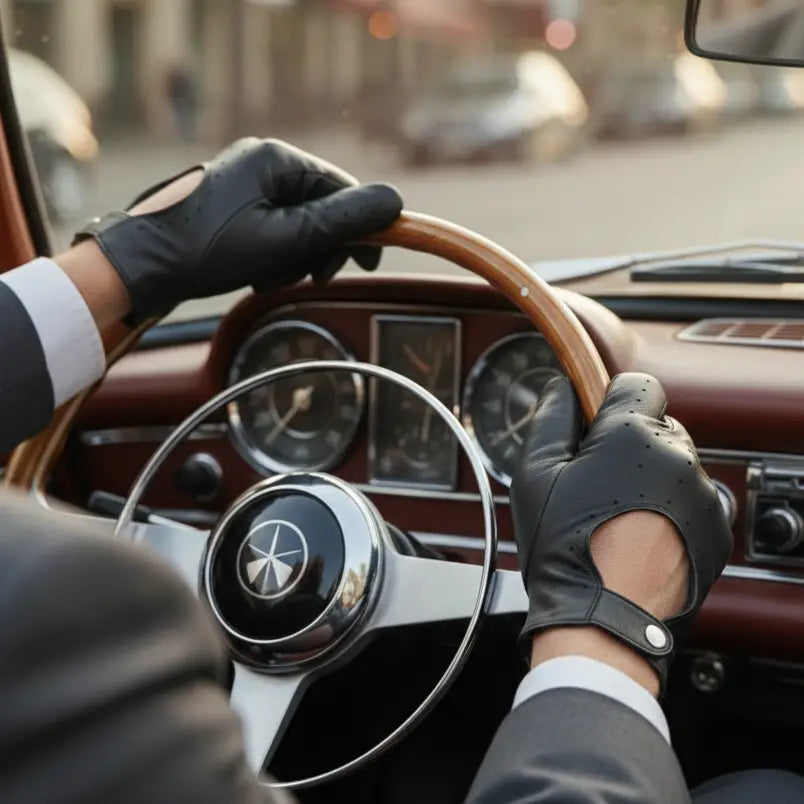 IA Italian Leather Driving Gloves