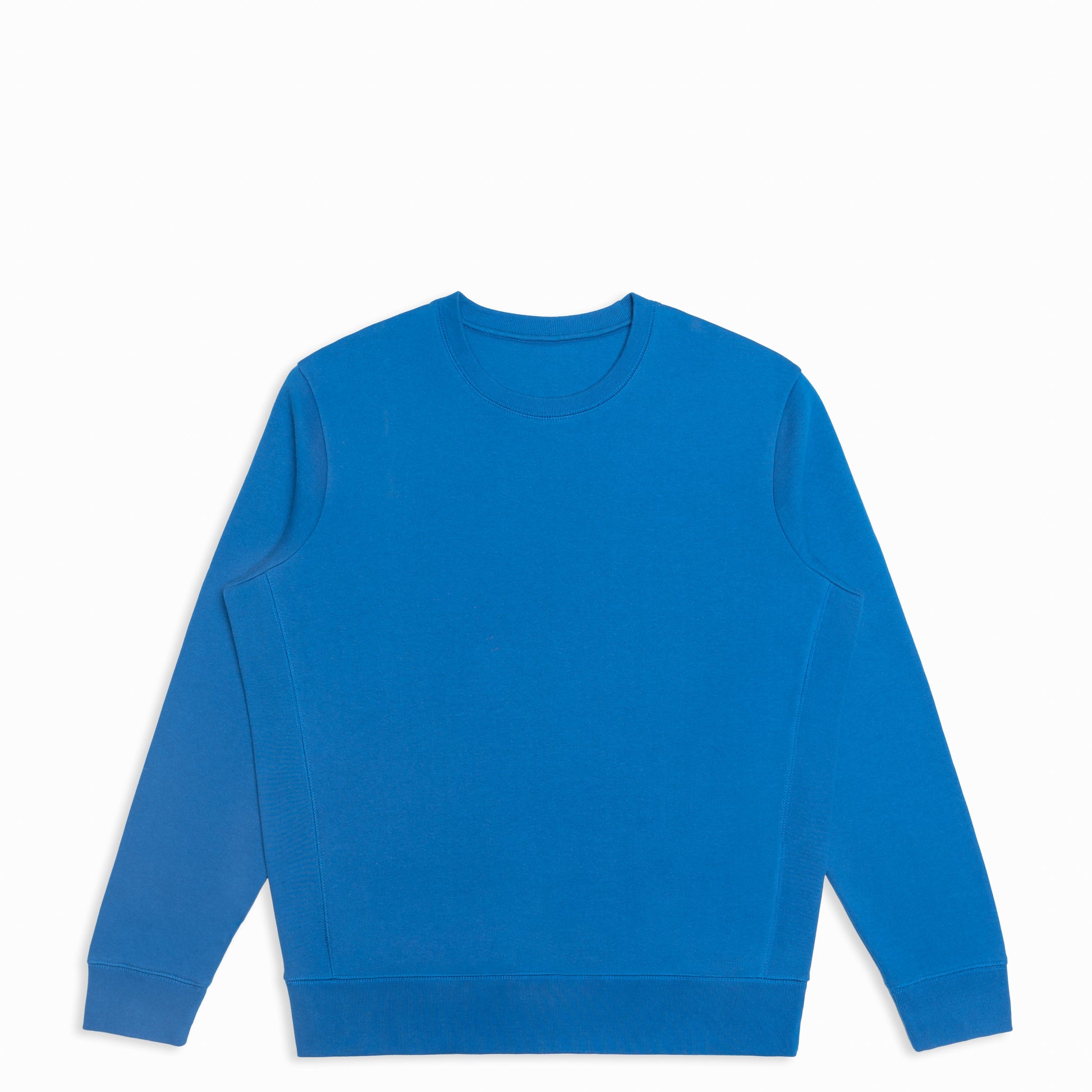 Heavyweight Organic Brushed Crew - French Blue