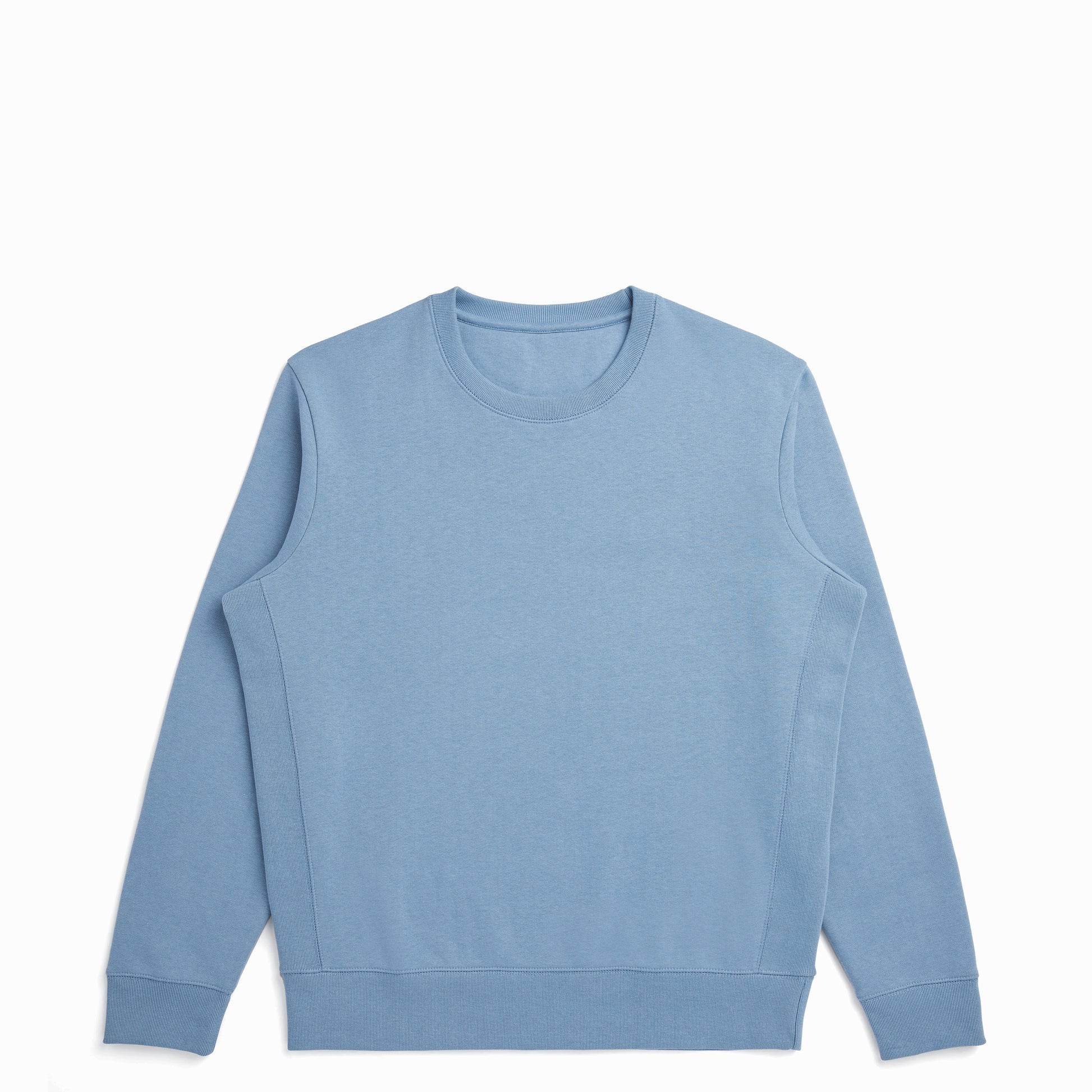 Heavyweight Organic Brushed Crew - Cloudy Blue
