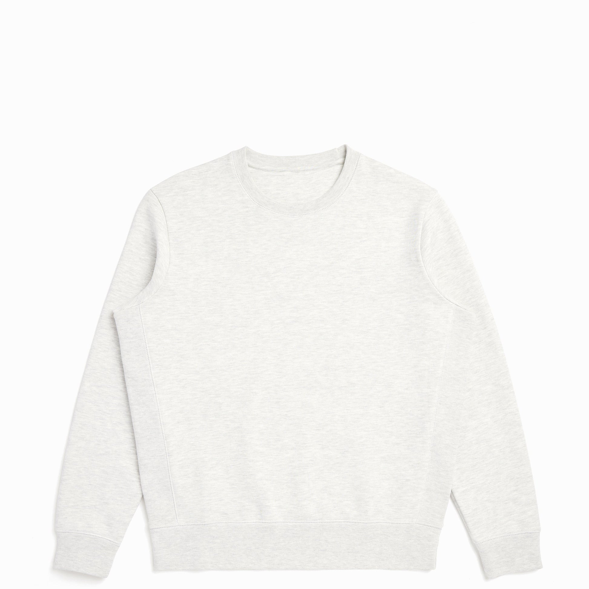 Heavyweight Organic Brushed Crew - Ash Heather