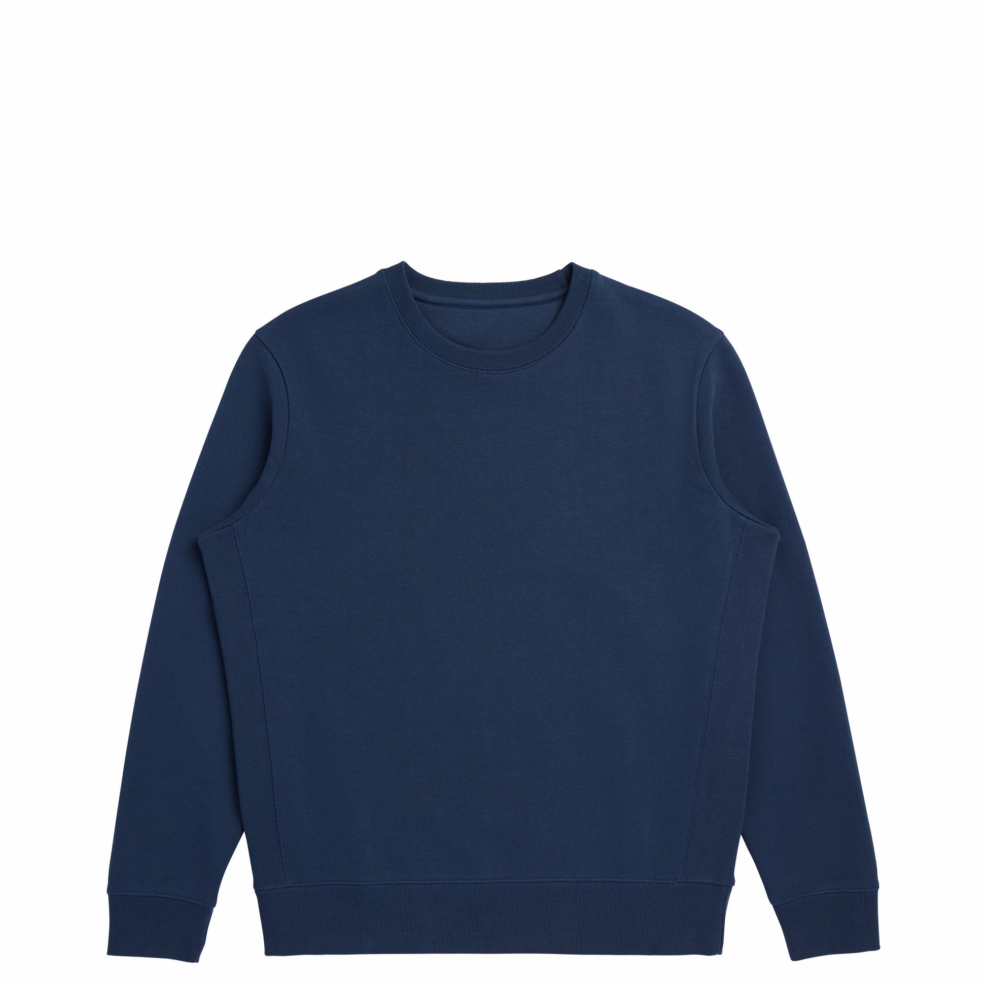 Heavyweight Organic Brushed Crew - Ocean Navy