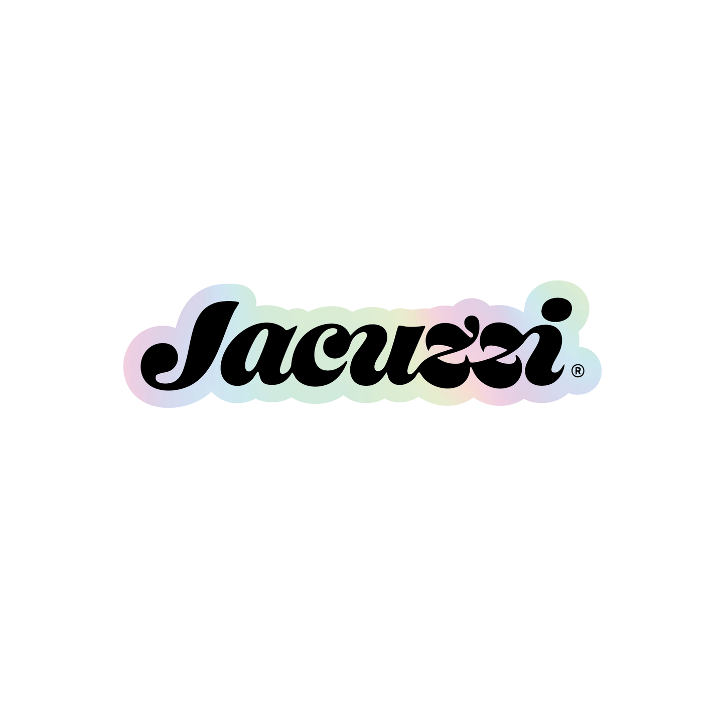 Jacuzzi Holographic Die Cut Sticker