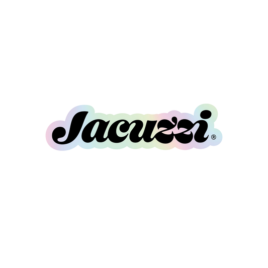 Jacuzzi Holographic Die Cut Sticker