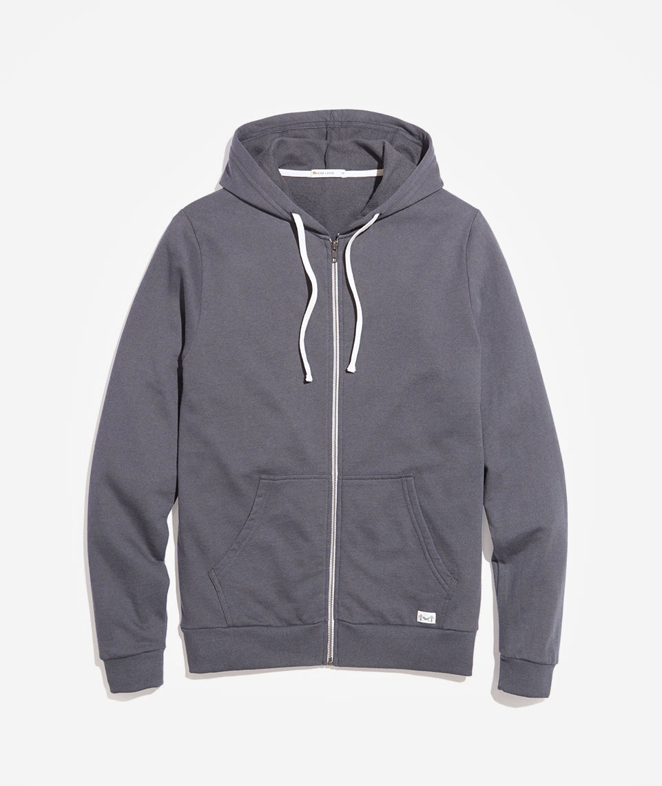 Marine Layer Afternoon Zip Hoodie - Asphalt Grey
