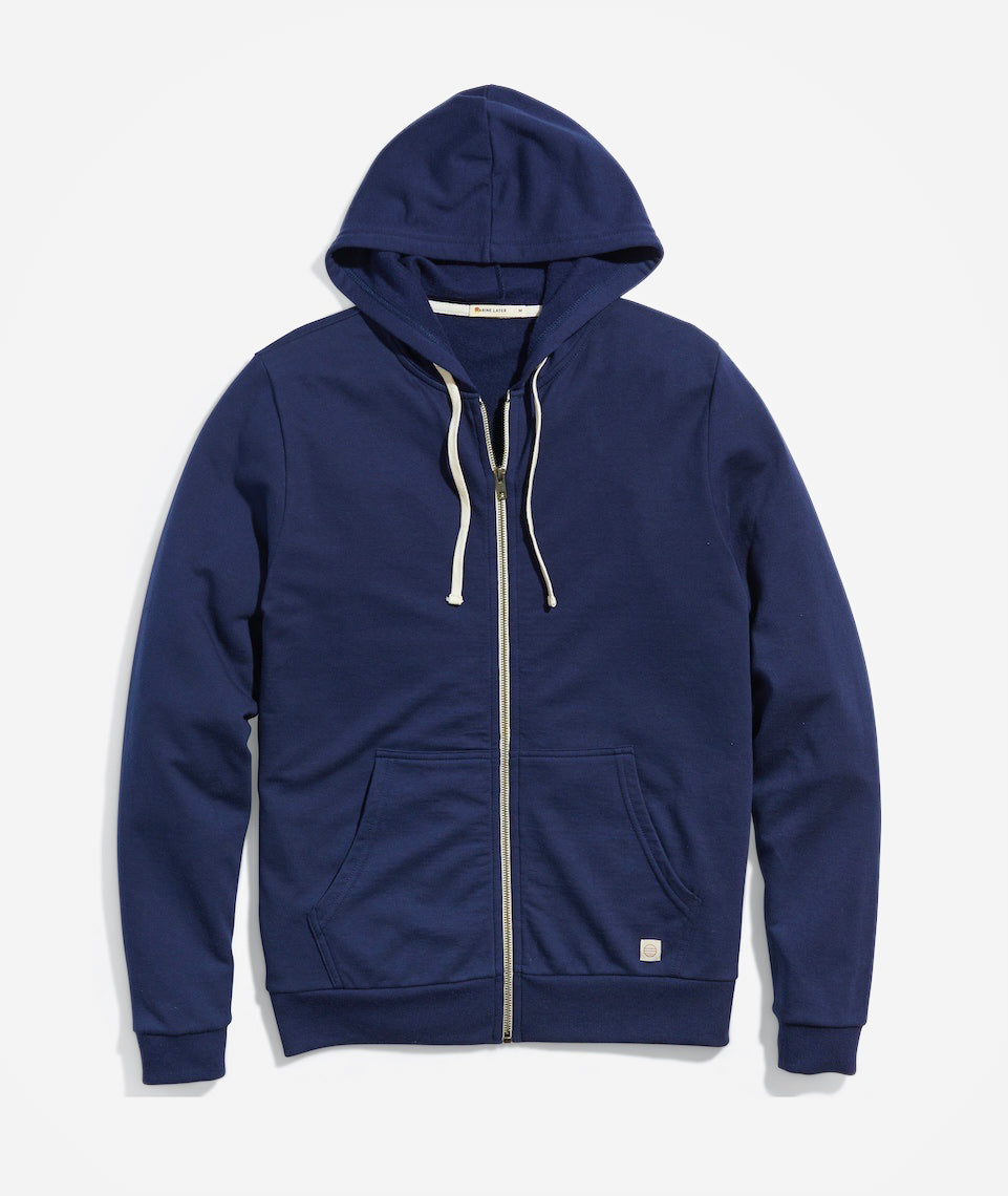 Marine Layer Afternoon Zip Hoodie - True Navy