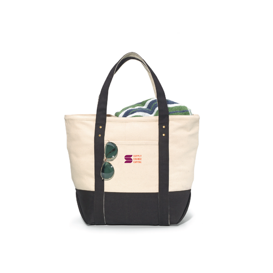 Supply Change Capital Seaside Zippered Cotton Tote
