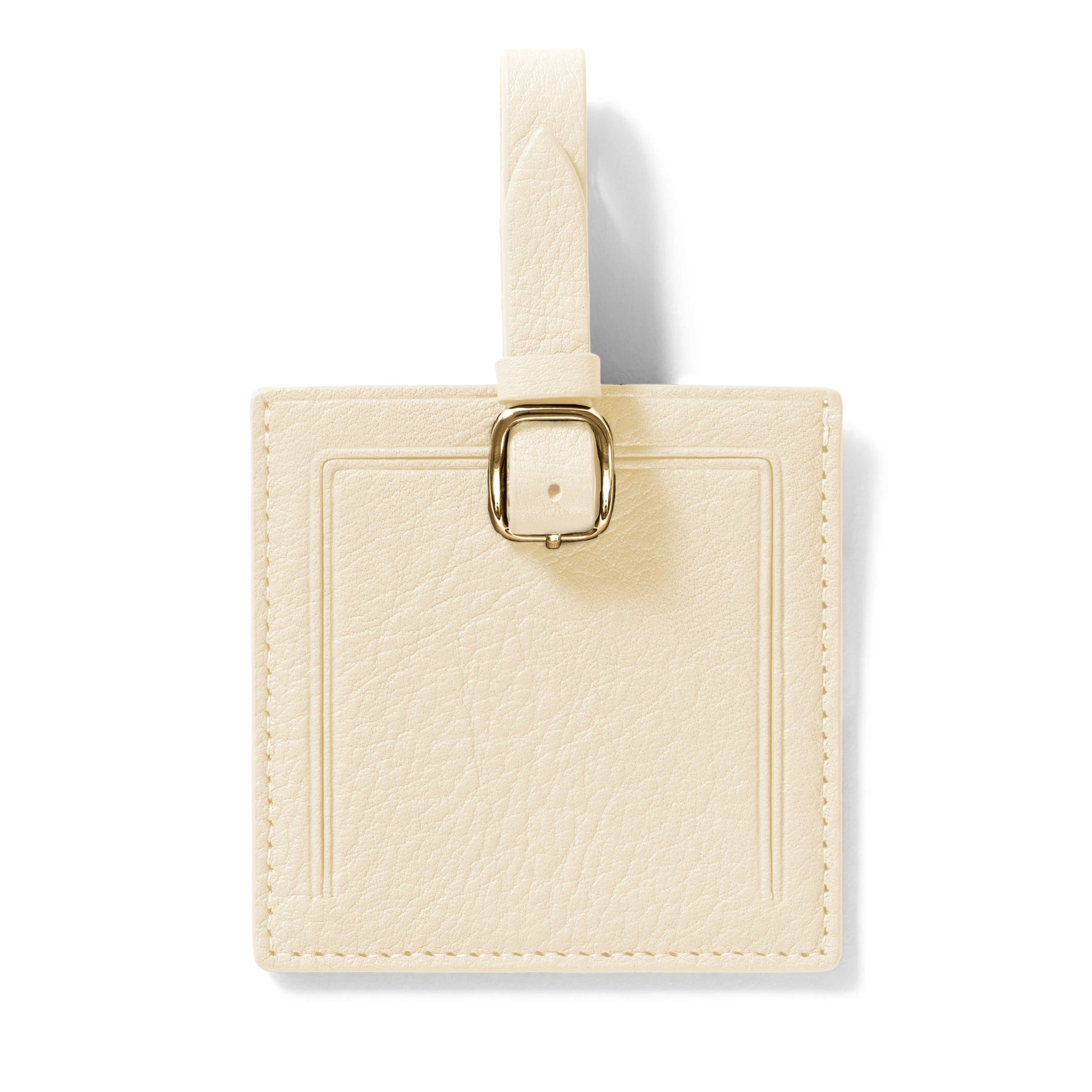 Leatherology Small Square Luggage Tag - Sand
