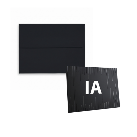 IA Spot UV Postcard With Recycled Envelope