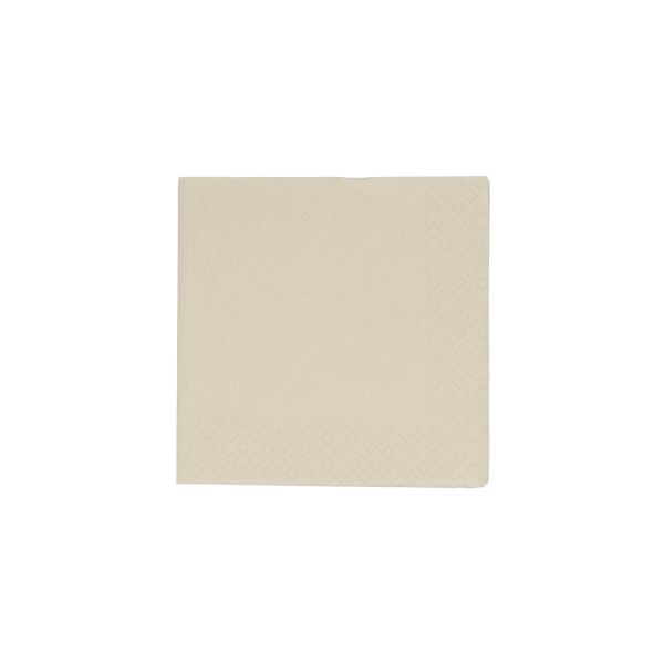 Colored Beverage Napkin - Ivory