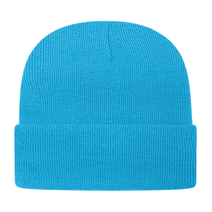 Bard Cuff Beanie - Cyan Blue