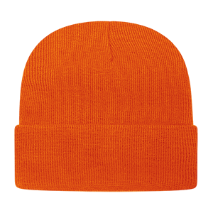 Bard Cuff Beanie - Deep Orange