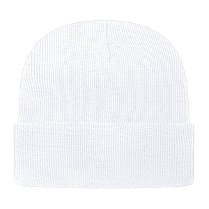 Bard Cuff Beanie - White