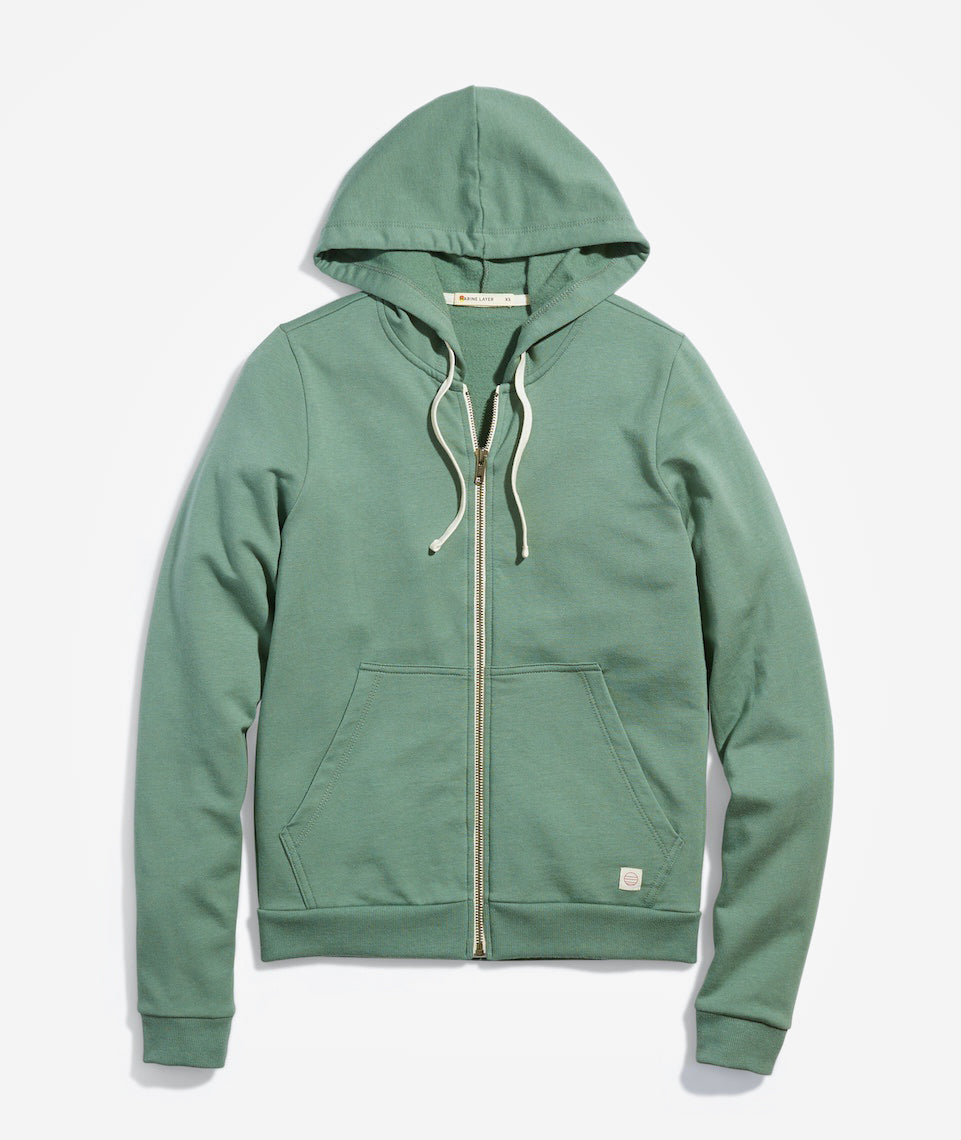 Marine Layer Afternoon Zip Hoodie - Dusty Olive