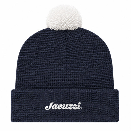 Waffle Pom Pom Hat