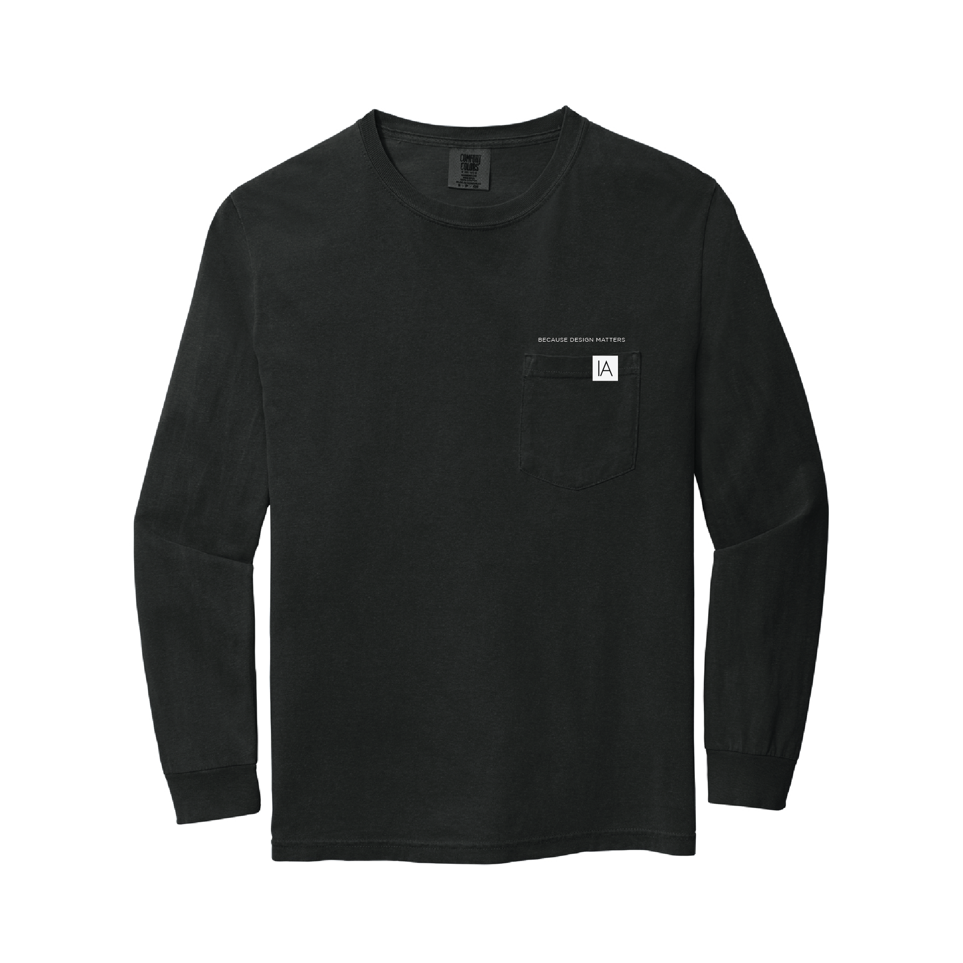 Comfort Colors Heavyweight Long Sleeve Pocket Tee - Berry