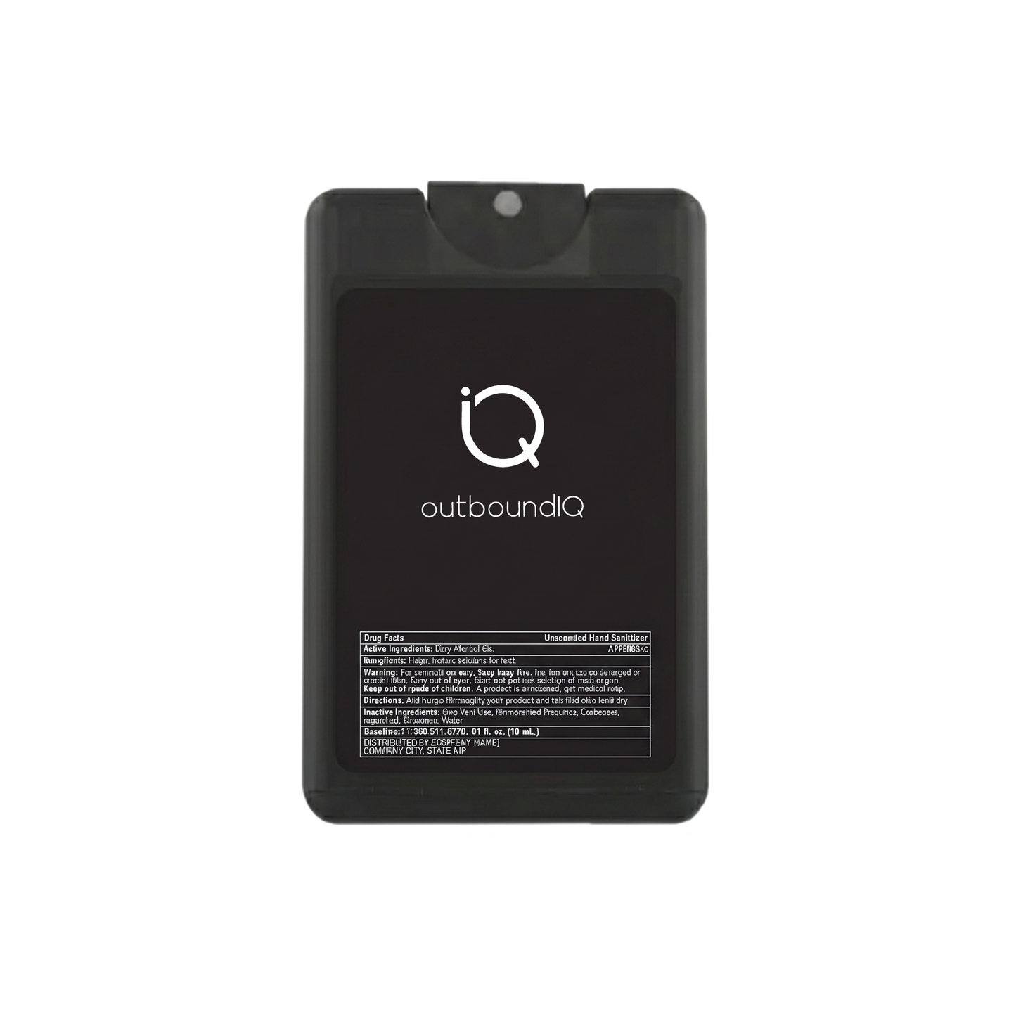 outboundIQ 18 mL. Credit Card Hand Sanitizer Spray