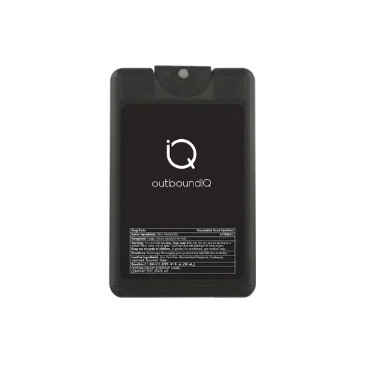 outboundIQ 18 mL. Credit Card Hand Sanitizer Spray