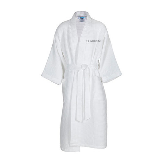 outboundIQ Waffle Weave Kimono Robe