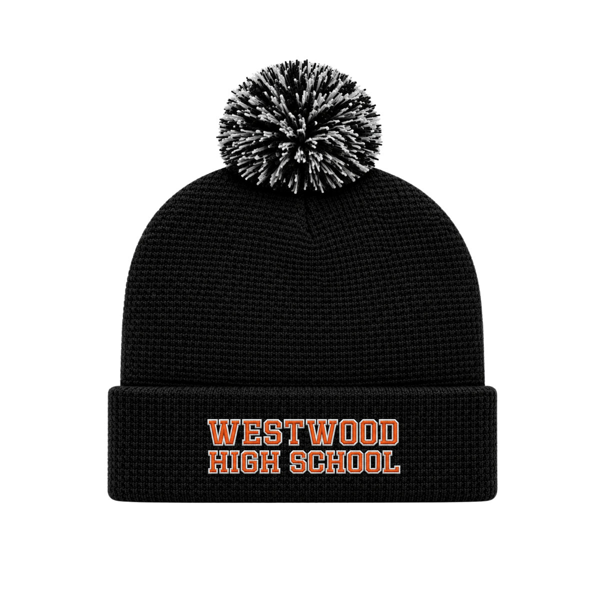 Waffle Pom Pom Hat