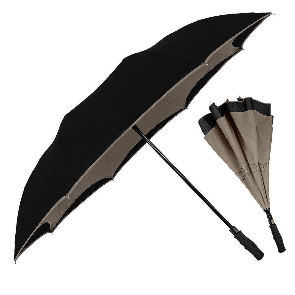 Reversible Umbrella - Black/Gray